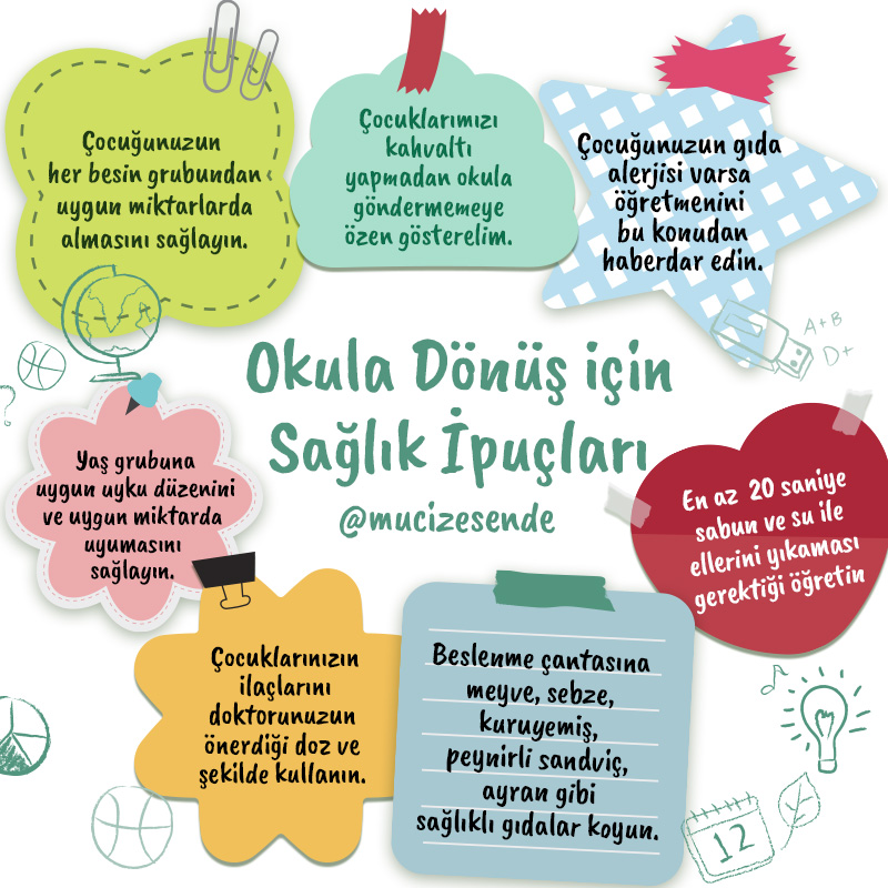 Okula Dönüş İçin Sağlık İpuçları